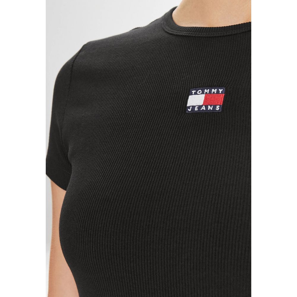 T-shirt en coton noir Tommy Hilfiger Jeans