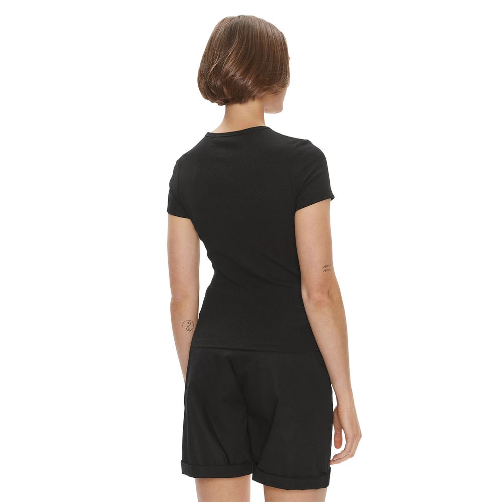 T-shirt en coton noir Tommy Hilfiger Jeans