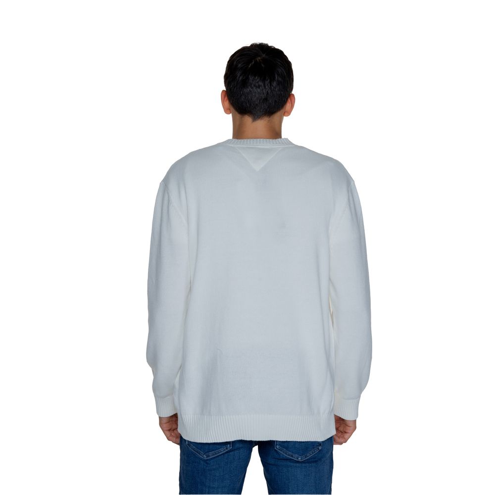 Tommy Hilfiger Jeans Witte Katoenen Trui