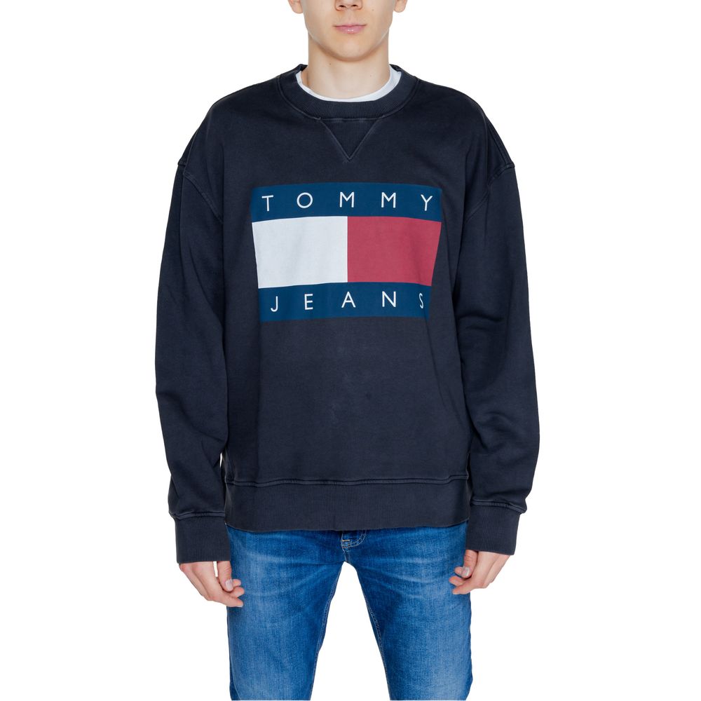 Sweat-shirt en coton noir Tommy Hilfiger Jeans