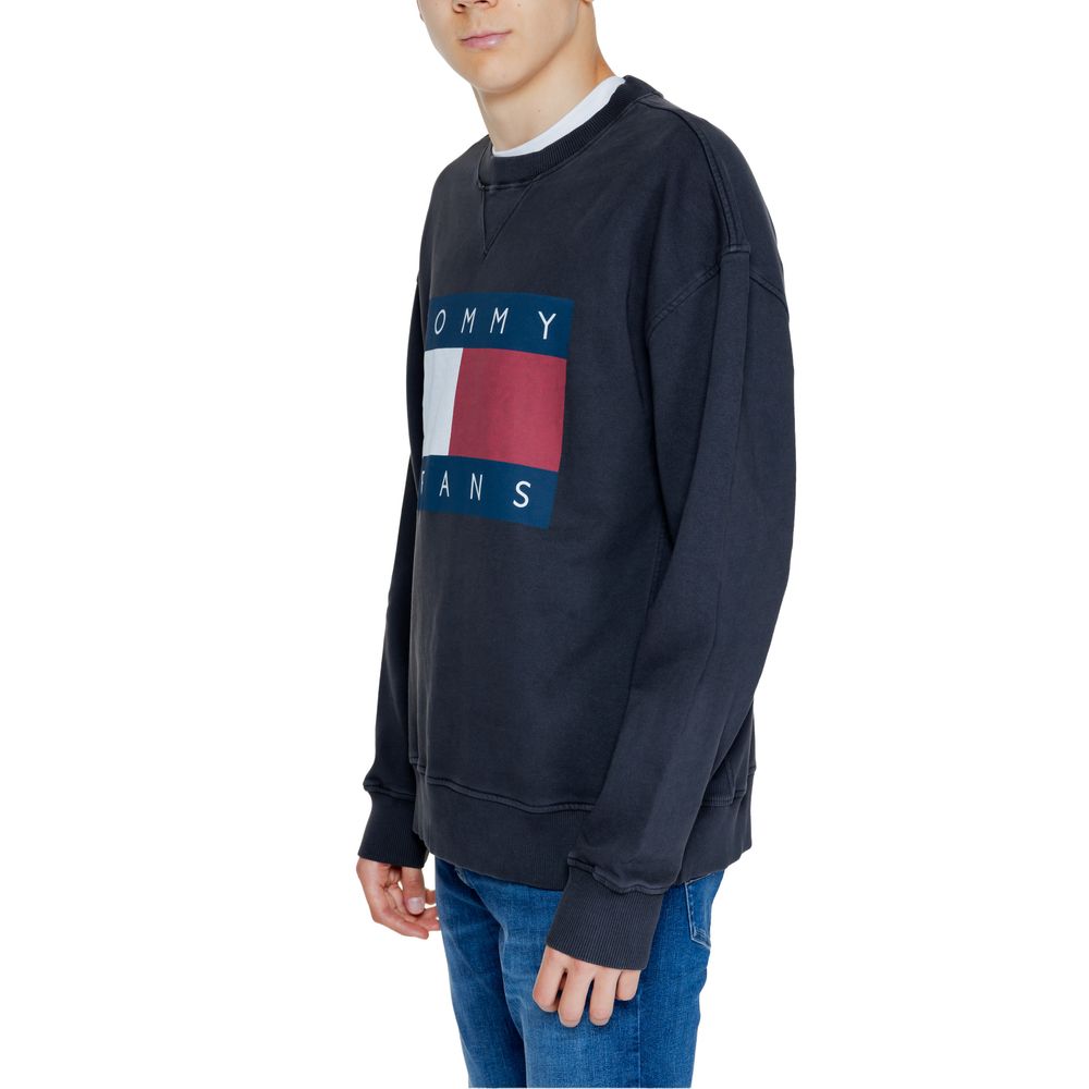 Sweat-shirt en coton noir Tommy Hilfiger Jeans