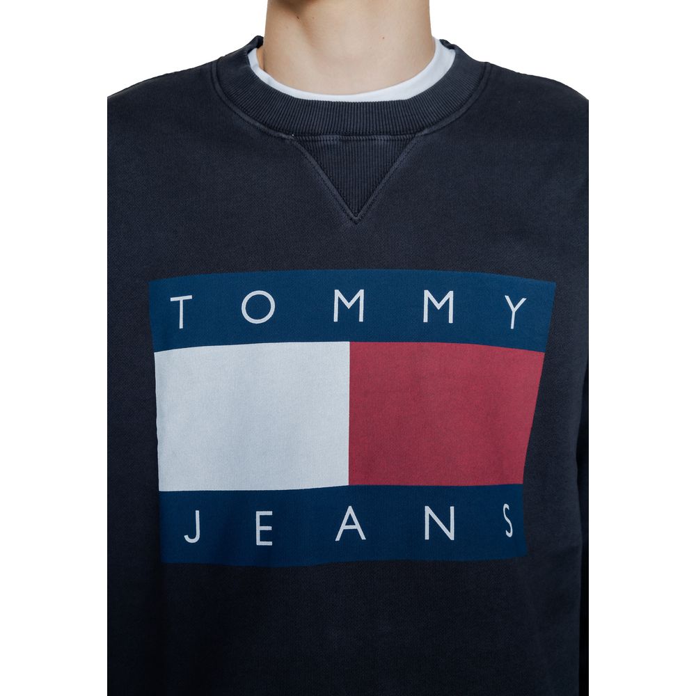Sweat-shirt en coton noir Tommy Hilfiger Jeans