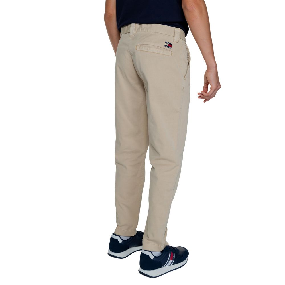Tommy Hilfiger Jeans Gouden Gerecyclede Katoenen Broek