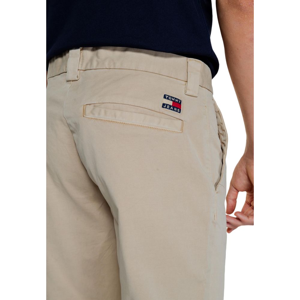 Tommy Hilfiger Jeans Gouden Gerecyclede Katoenen Broek