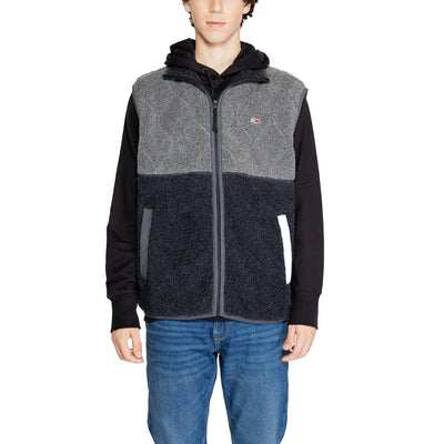 Veste sans manches noire en polyester recyclé Tommy Hilfiger Jeans