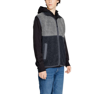 Veste sans manches noire en polyester recyclé Tommy Hilfiger Jeans