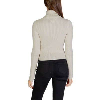 Pull beige en polyester recyclé Tommy Hilfiger Jeans