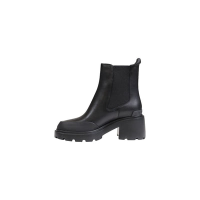 Tommy Hilfiger Jeans Bottines en cuir noir