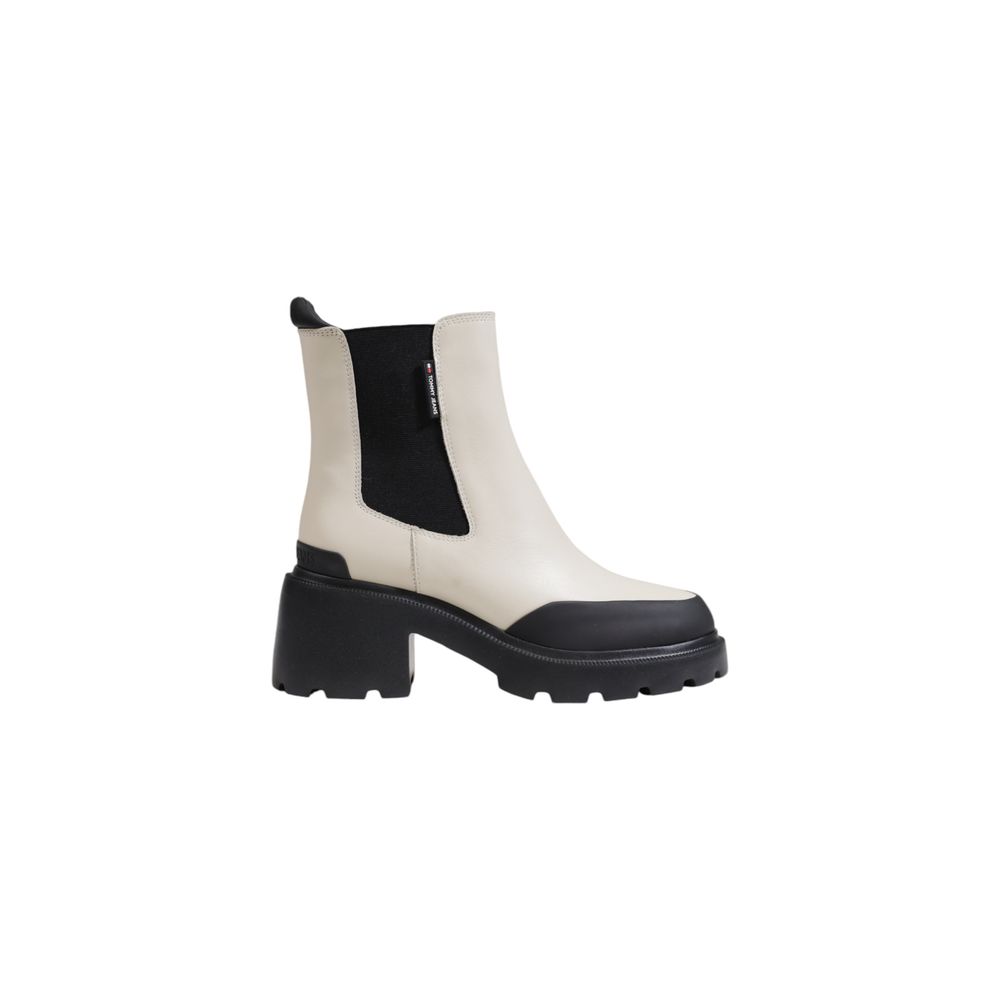 Tommy Hilfiger Jeans Bottines en cuir beige