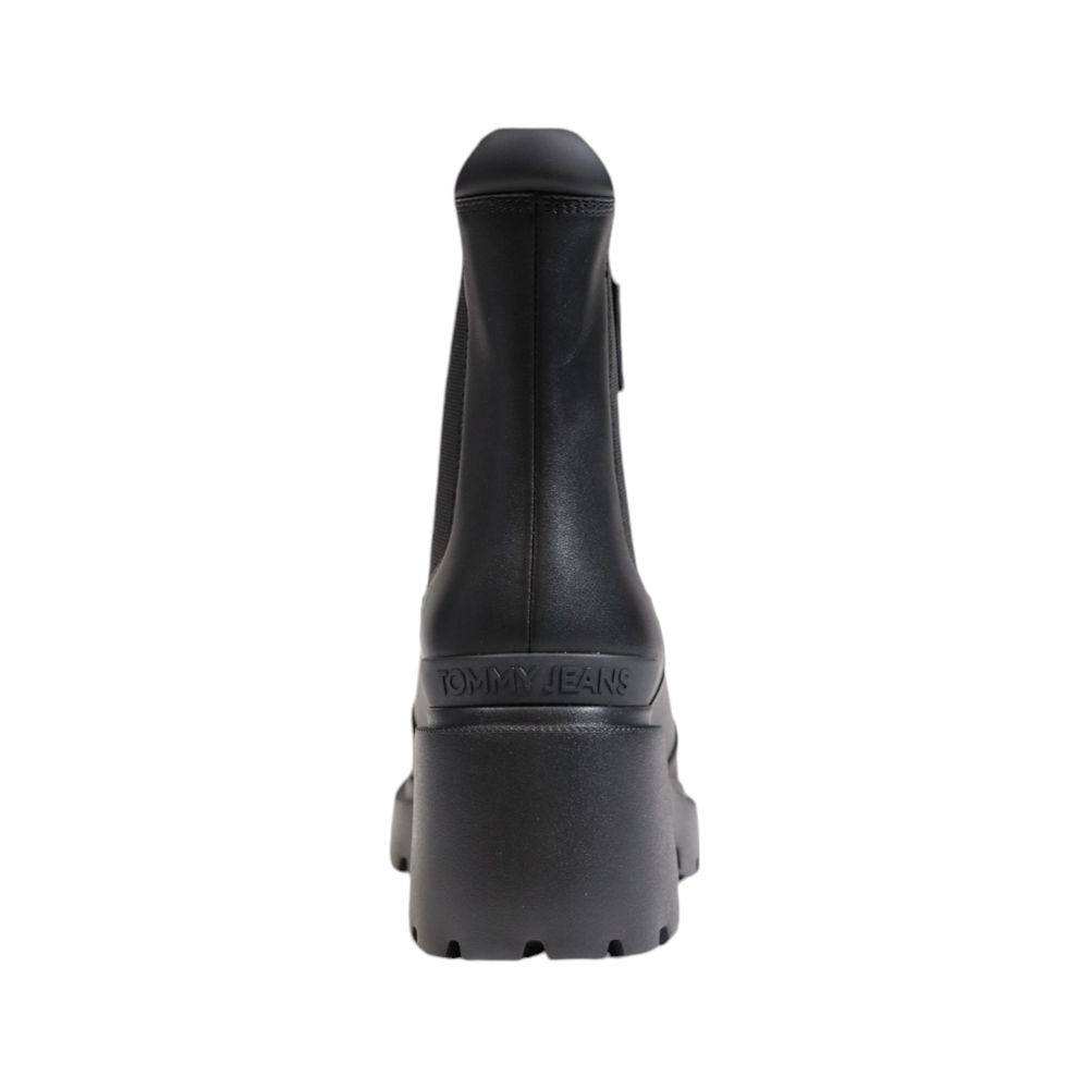 Tommy Hilfiger Jeans Bottines en cuir noir