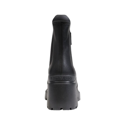 Tommy Hilfiger Jeans Bottines en cuir noir
