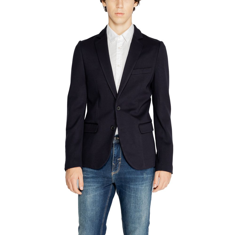 Antony Morato blauwe viscoseblazer