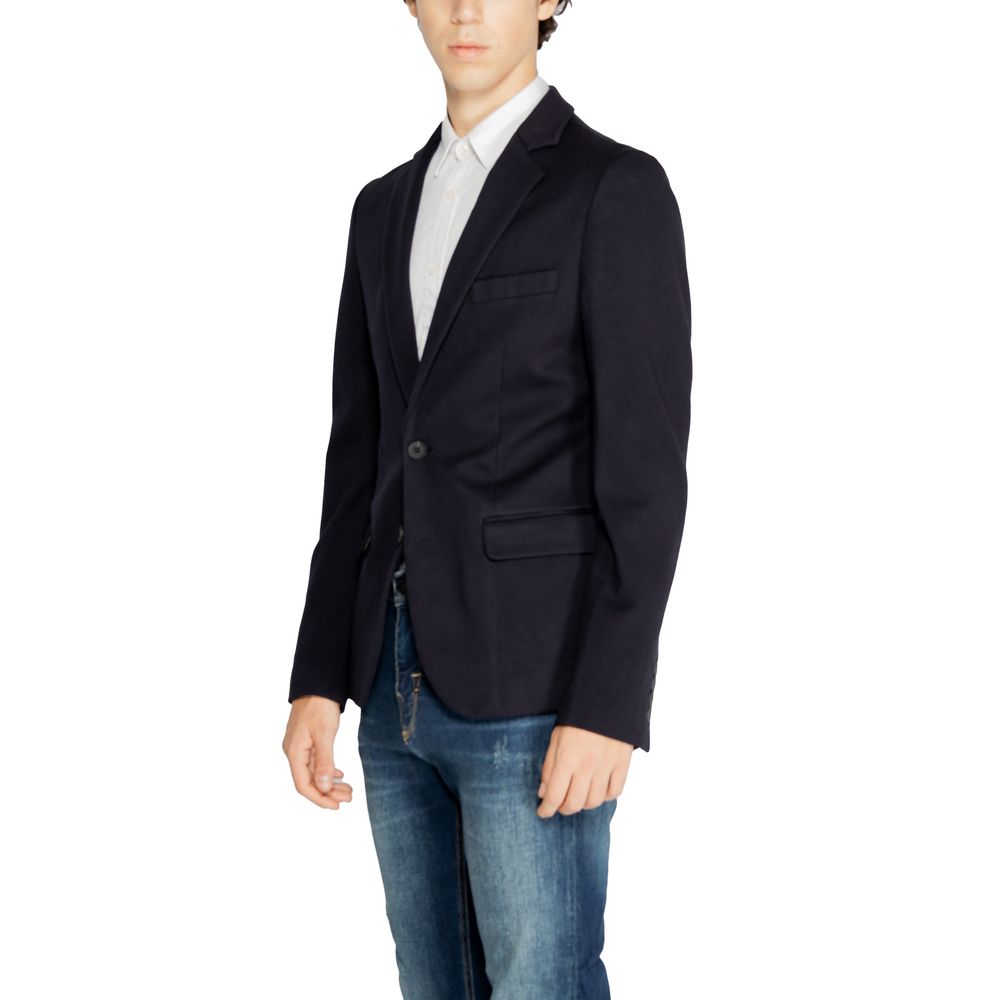 Antony Morato blauwe viscoseblazer