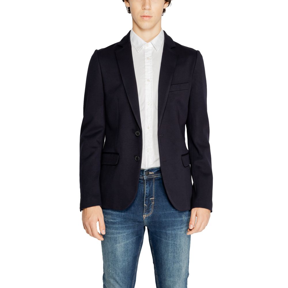 Antony Morato blauwe viscoseblazer