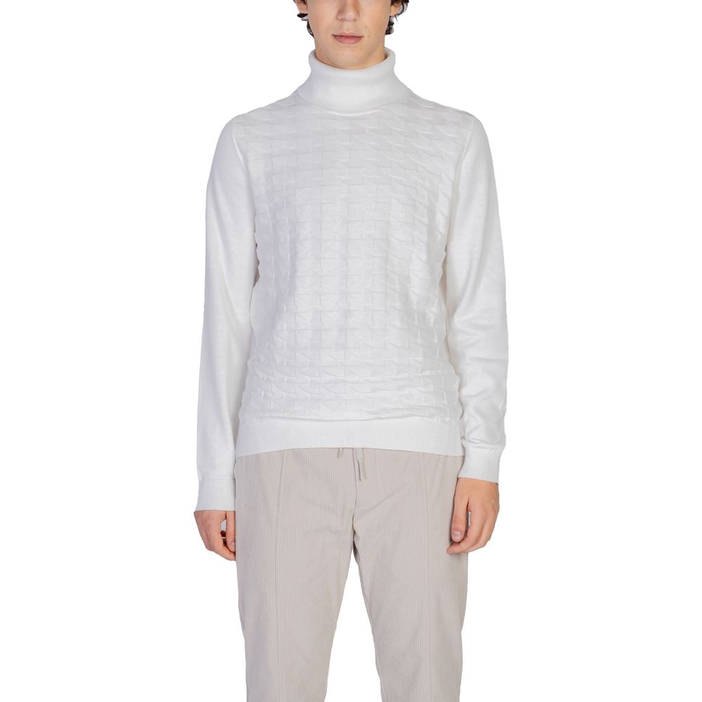 Antony Morato - Col roulé en coton blanc