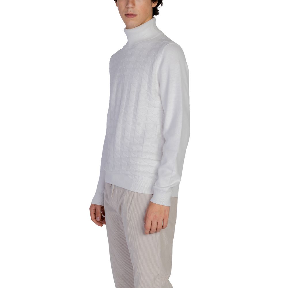 Antony Morato - Col roulé en coton blanc