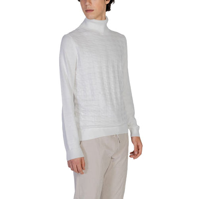 Antony Morato - Col roulé en coton blanc