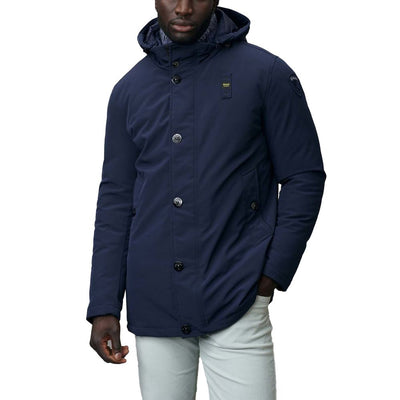 Parka en polyéthylène bleu Blauer