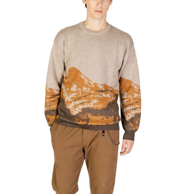 Gianni Lupo Brown Marabou Sweater