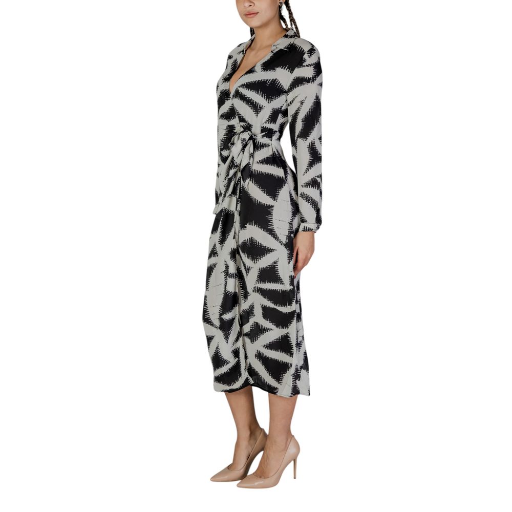 Jacqueline De Yong - Robe longue noire en polyester recyclé