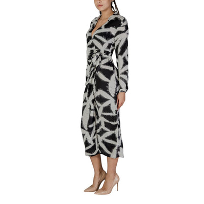 Jacqueline De Yong - Robe longue noire en polyester recyclé