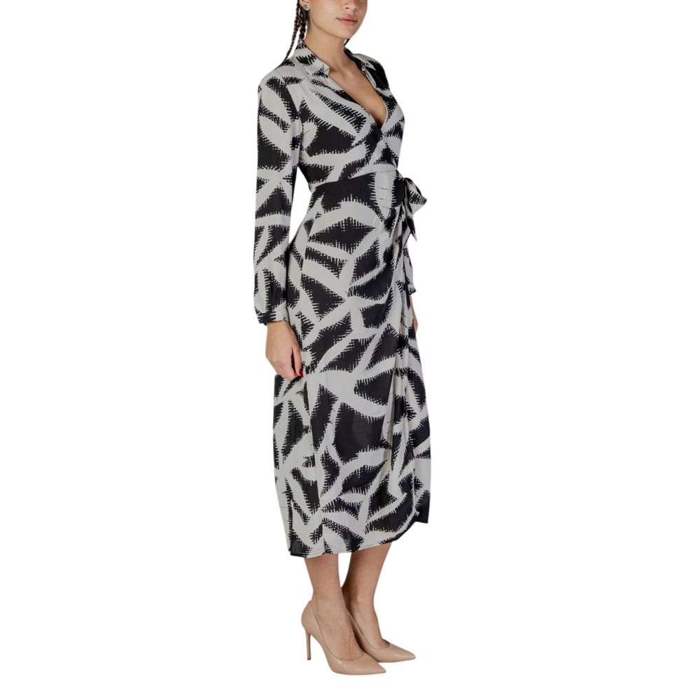 Jacqueline De Yong - Robe longue noire en polyester recyclé