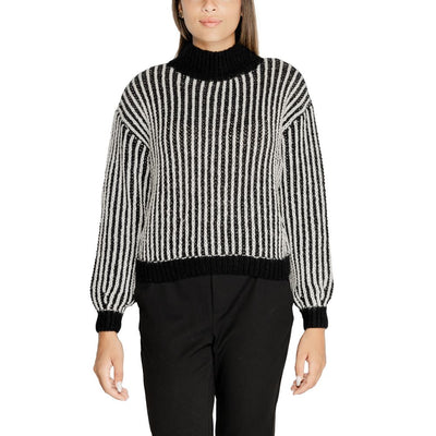 Jacqueline De Yong Zwarte Polyester Trui