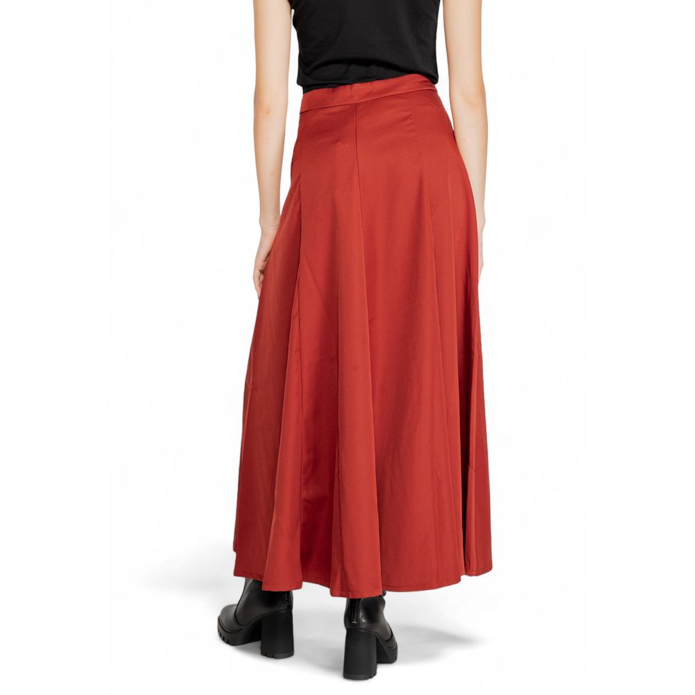 Jupe en polyester rouge Vero Moda