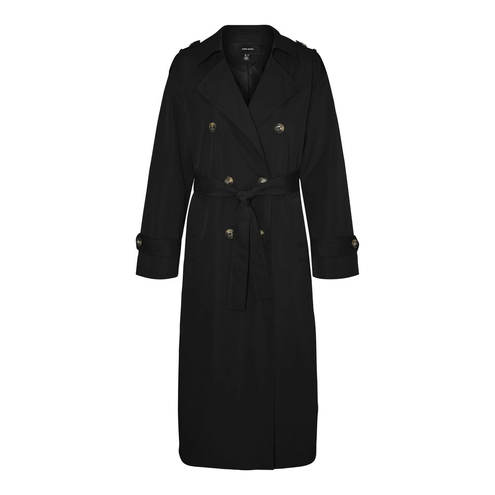 Vero Moda Zwarte Polyester Trenchcoat