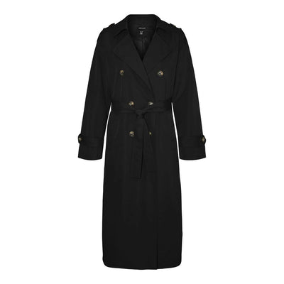 Vero Moda Zwarte Polyester Trenchcoat