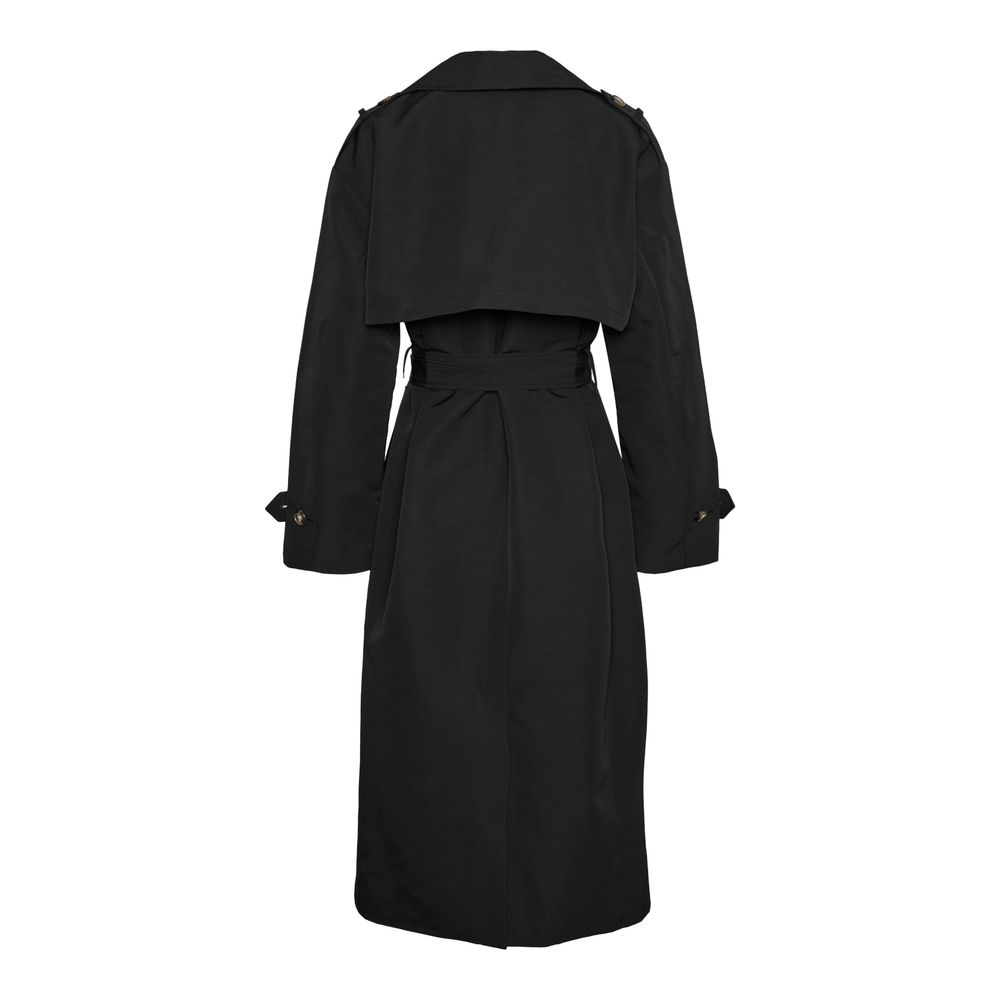 Vero Moda Zwarte Polyester Trenchcoat