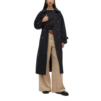 Vero Moda Zwarte Polyester Trenchcoat