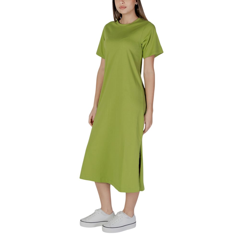 B.Young Groene Katoenen Midi