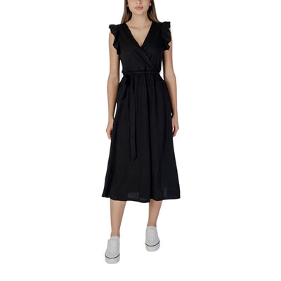 B.Young Black Cotton Long
