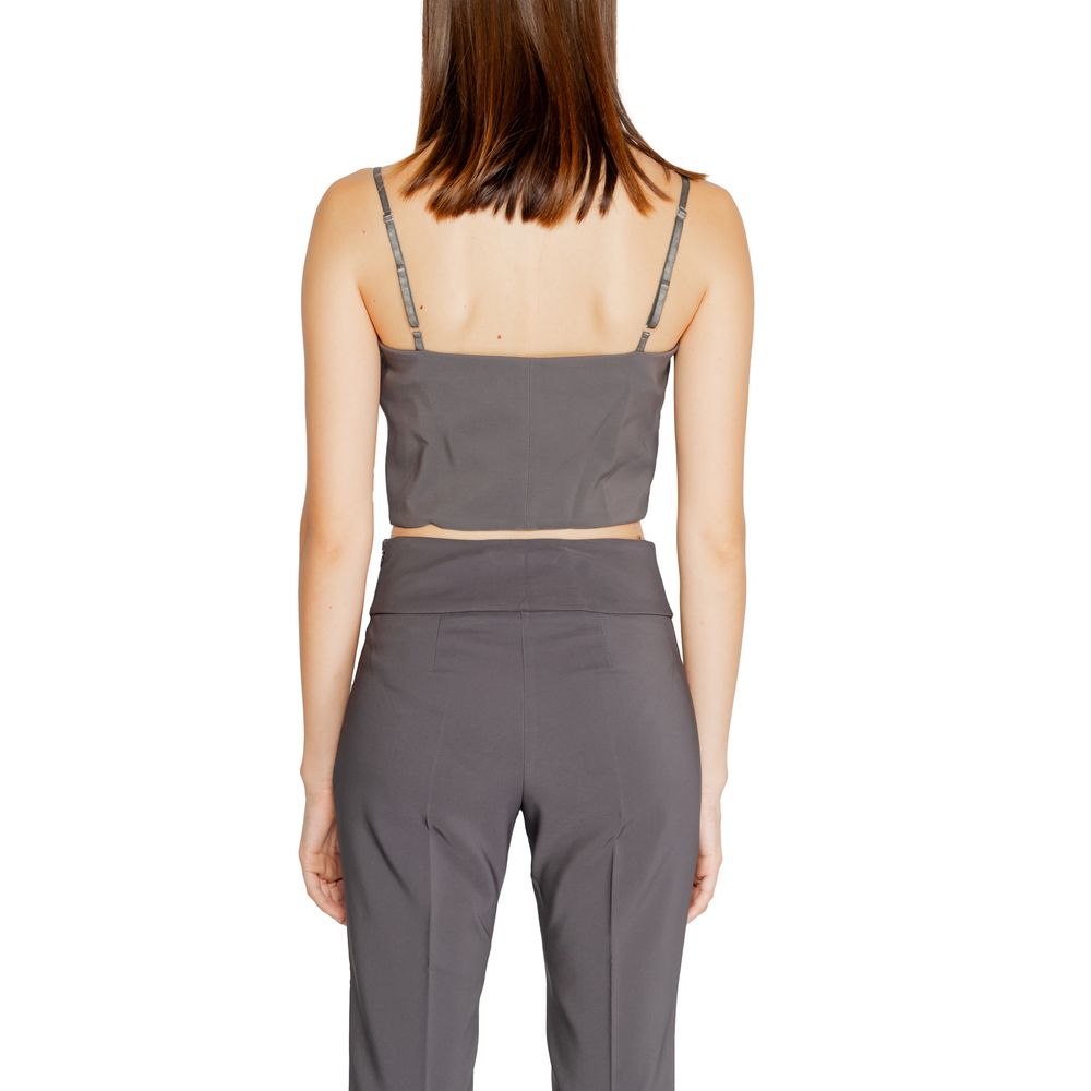 Haut en polyester gris Rinascimento