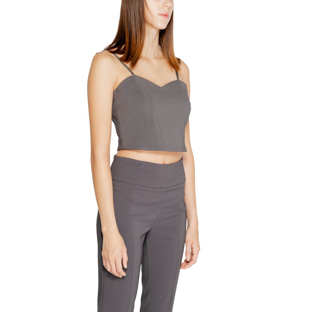 Haut en polyester gris Rinascimento