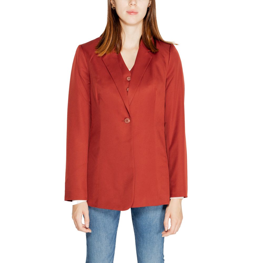 Blazer rouge en polyester Vero Moda