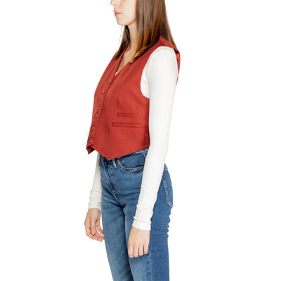 Gilet en polyester rouge Vero Moda