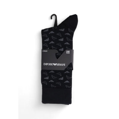 Emporio Armani Underwear Zwarte Katoenen Sok