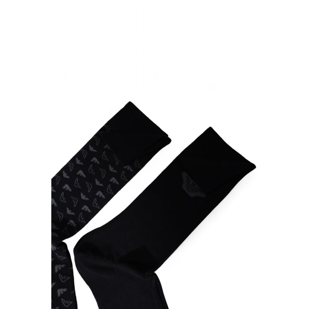 Emporio Armani Underwear Zwarte Katoenen Sok