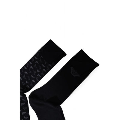 Emporio Armani Underwear Zwarte Katoenen Sok