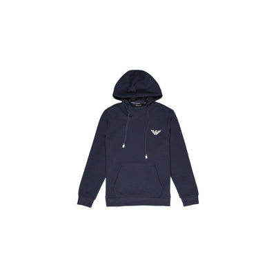 Emporio Armani Underwear Blue Cotton Hoody
