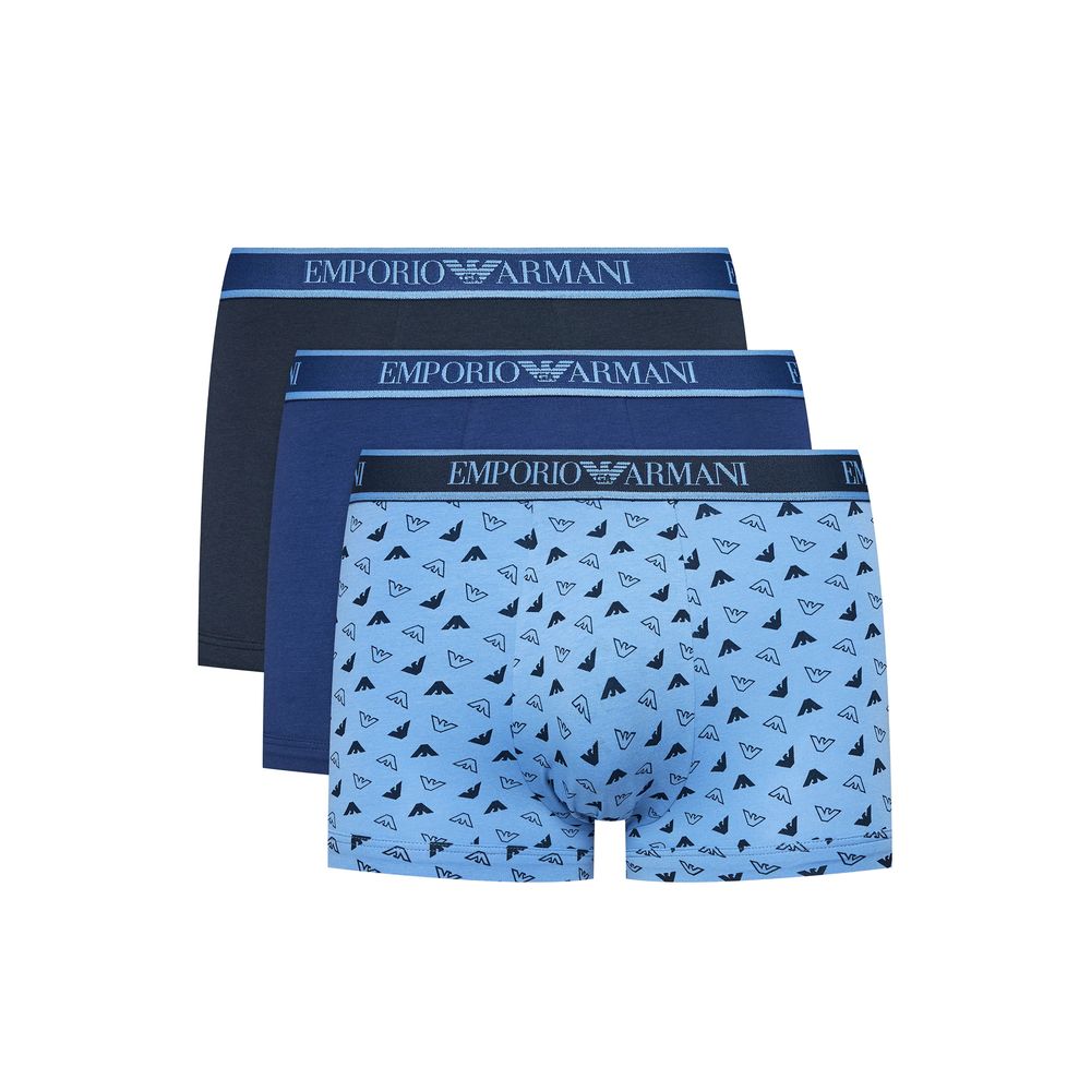 Emporio Armani Ondergoed Blauw Katoenen Ondergoed