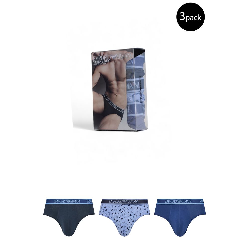 Emporio Armani Ondergoed Blauw Katoenen Ondergoed
