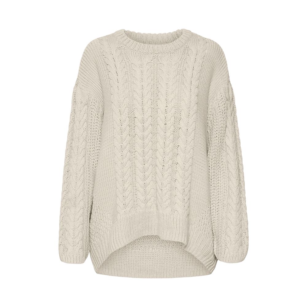 Pull en coton beige Vero Moda