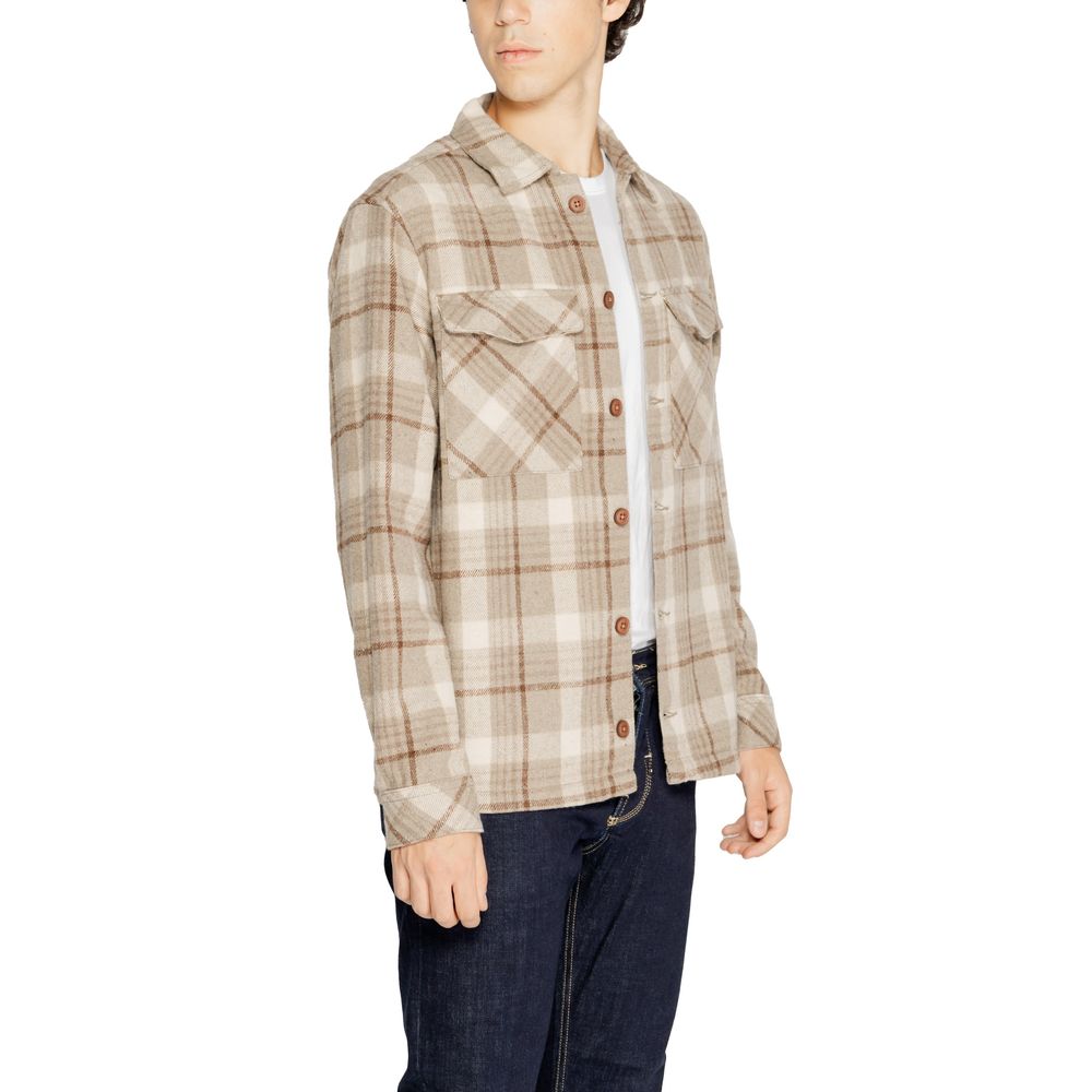 Chemise beige en polyester Hamaki-Ho
