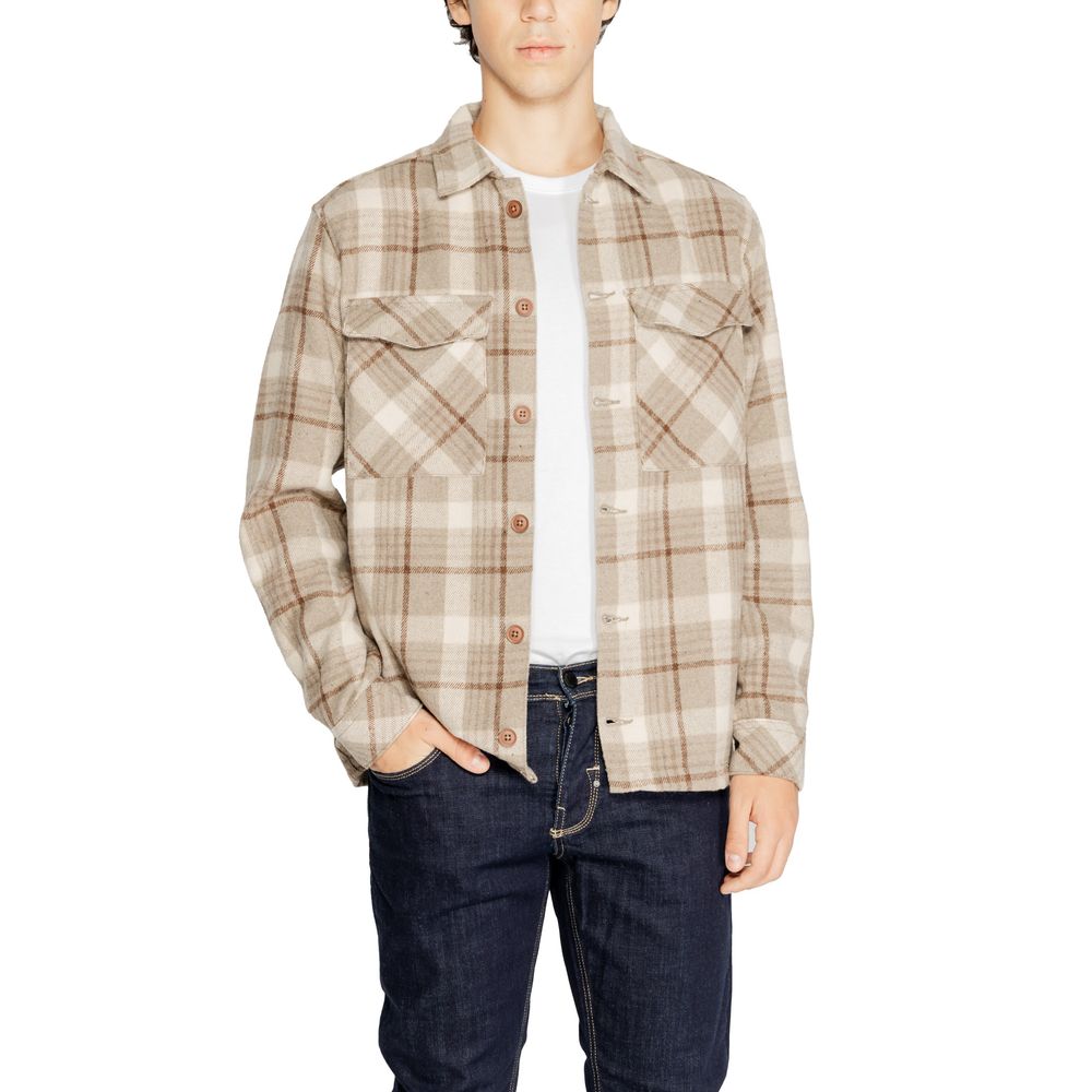 Chemise beige en polyester Hamaki-Ho