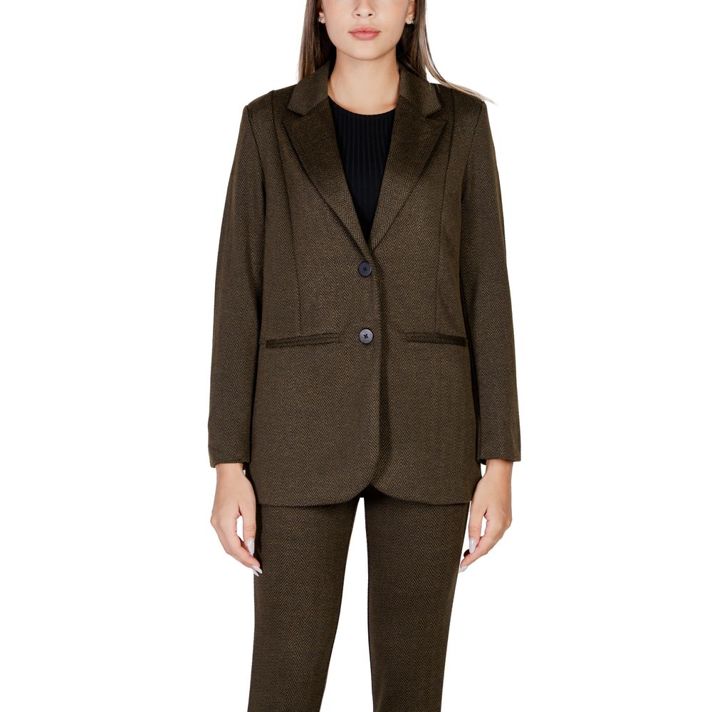 Blazer vert en polyester ICHI