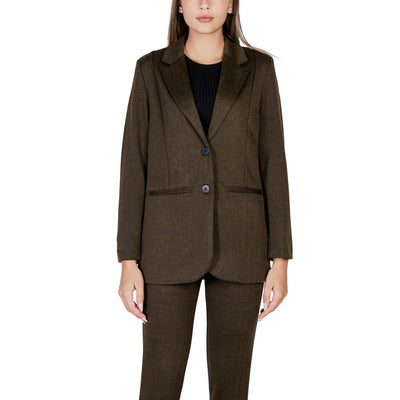 Blazer vert en polyester ICHI