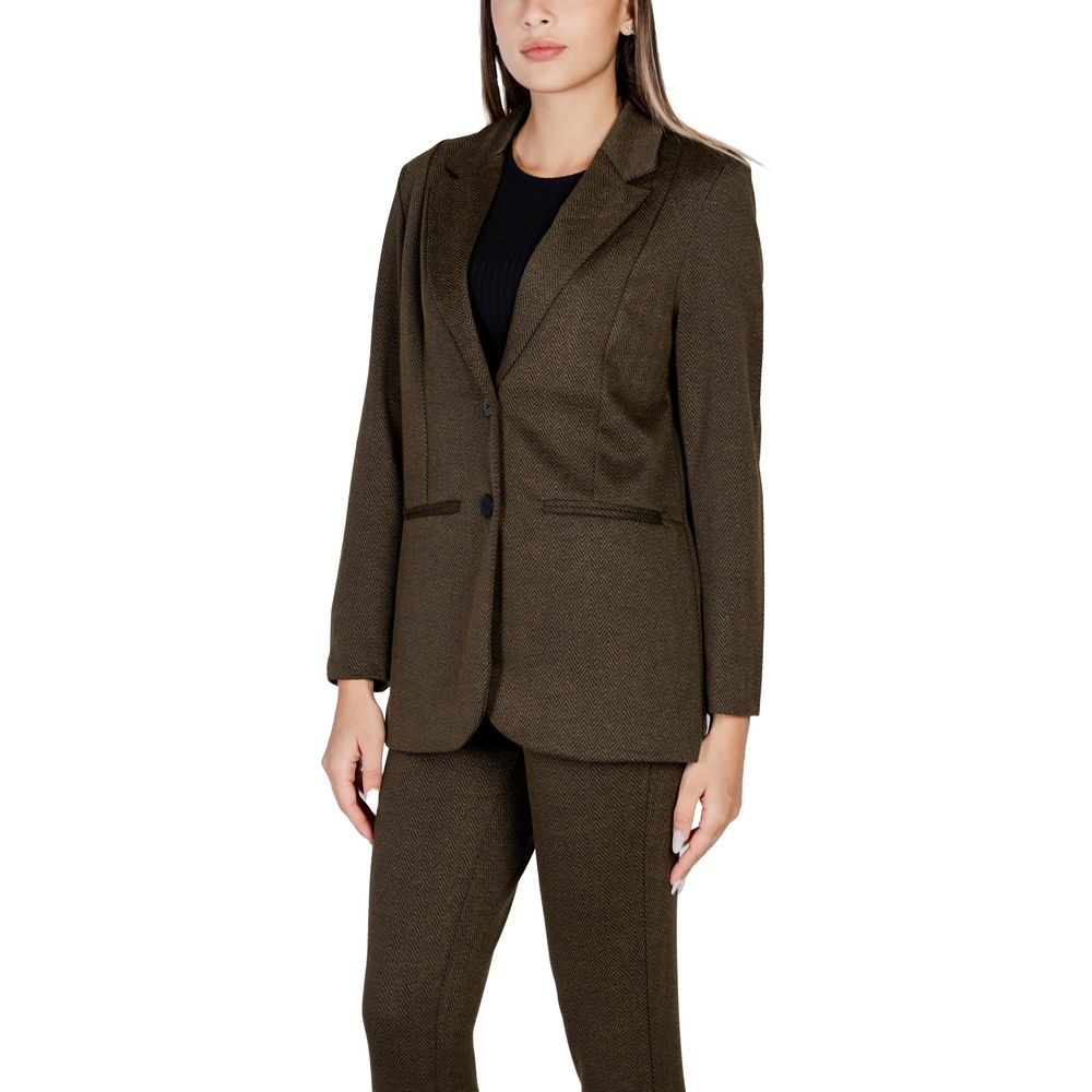 Blazer vert en polyester ICHI